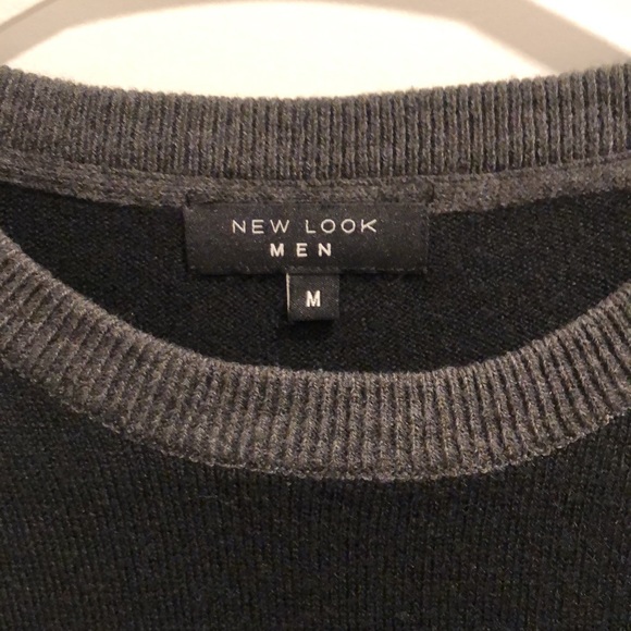 New Look Black and Grey Sweater - Picture 3 of 3